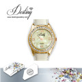 Destiny Jewellery Crystal From Swarovski Leather Watch